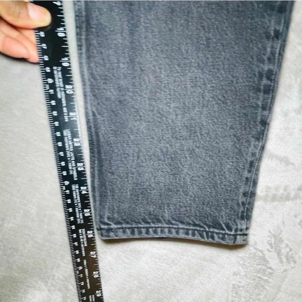 Rag & Bone Jeans Mens 34 Faded Black Straight Leg Button Fly Denim